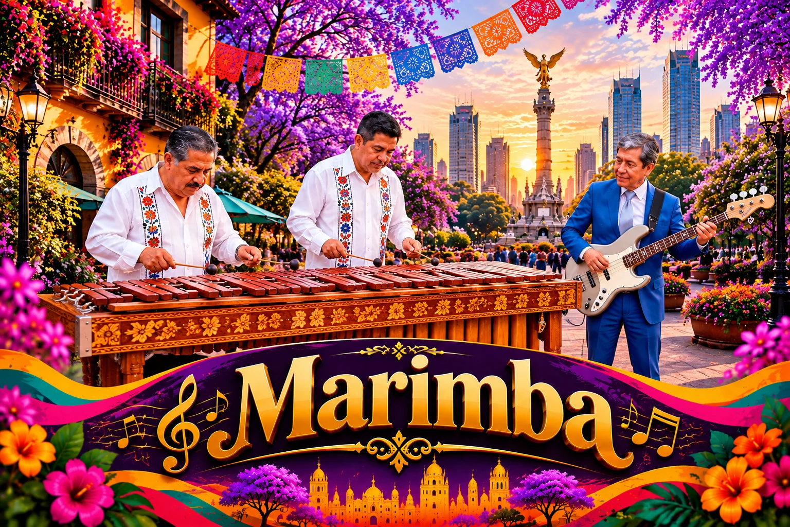 Marimba musical para recepciones, fiestas y eventos sociales